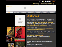 Tablet Screenshot of afroculture.com