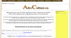 Desktop Screenshot of afroculture.ca